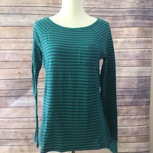 Chip & Pepper Green & Blue Striped Shirt